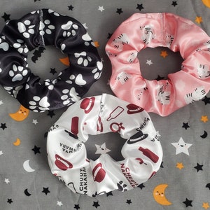 Stray Dogs Anime Inspired Satin Scrunchie Set