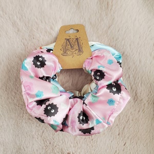 Soot and Flame Sprite Satin Scrunchie Set of 3