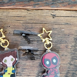 Poolverine Inspired Doll Charms-Wade and Logan