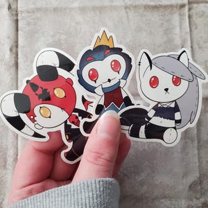 HelluVerse Inspired Doll Stickers-Blitzo/Stolas/Loona/Millie/Moxxie/Fizzarolli/Asmodeus