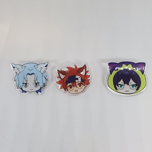 Skate Anime Inspired Epoxy Pins Reki/Langa/Miya