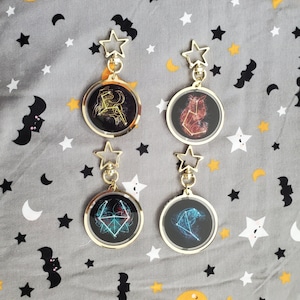 Genshin Constellation Inspired Acrylic Keychain Childe, Diluc, Gorou, and  Kazuha