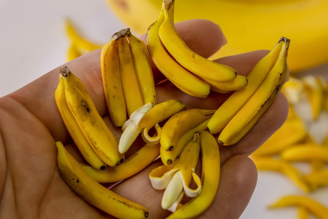 Miniature Banana 1/6 1/12 Scale, Mini Fruits for a Dollhouse