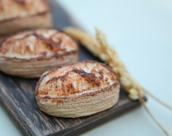 Miniature Sourdough Bread, 1/12 Scale Dollhouse Food