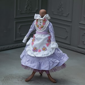 Dress for Blythe, Clothes for dolls 1/6 scale, Easter costume for Blythe