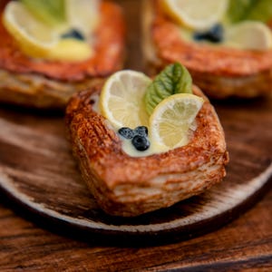 Miniature lemons puff , Miniature French bakery, Miniature pastries, Realistic miniature