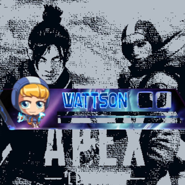 Apex Legends - Animated Wattson  -  Custom Health Bar Overlay Graphic For Streaming, YouTube, Twitch, TikTok, OBS & StreamlabsOBS