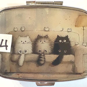 Cat Pill Box: Whimsical Feline Designs for Cat Lovers image 5