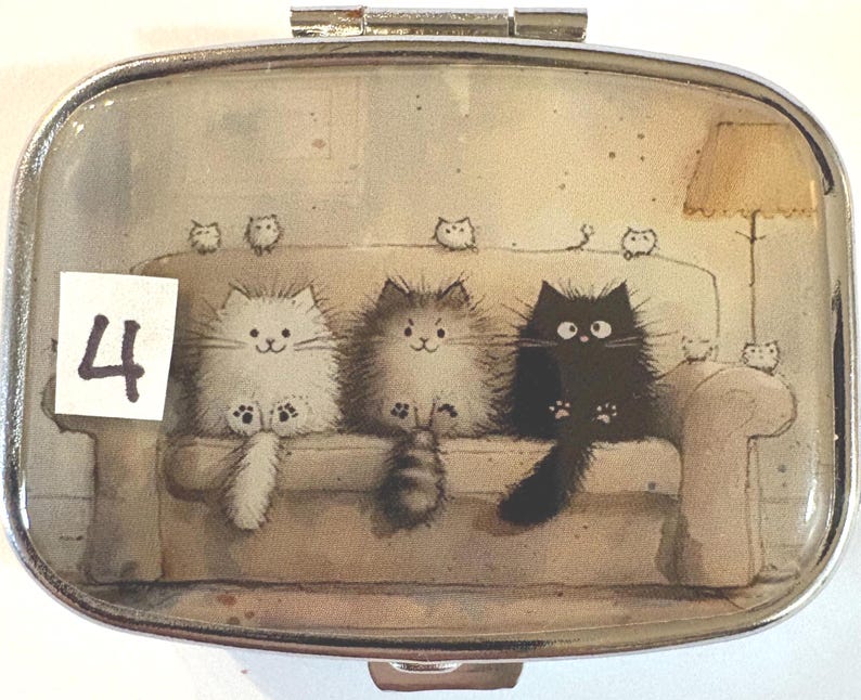 Cat Pill Box: Whimsical Feline Designs for Cat Lovers image 5