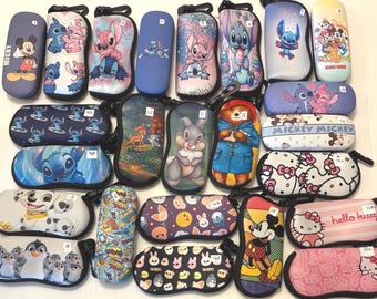 Glasses Cases: Hard and Soft  Cartoons and Japanese Anime. Lic. Products Disney..