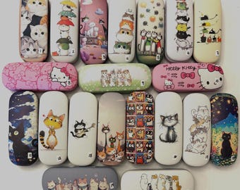Glasses Case. Cats and Kittens Hard