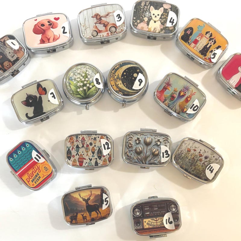 Little Pill Box for Purse - Etsy