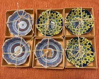 Bowls in Set of 2, 4,6. Asian Dipping Serving Spoons Included