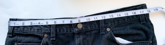 Vtg 1990s Levi's 506 Orange Tab Black Denim Jeans… - image 10