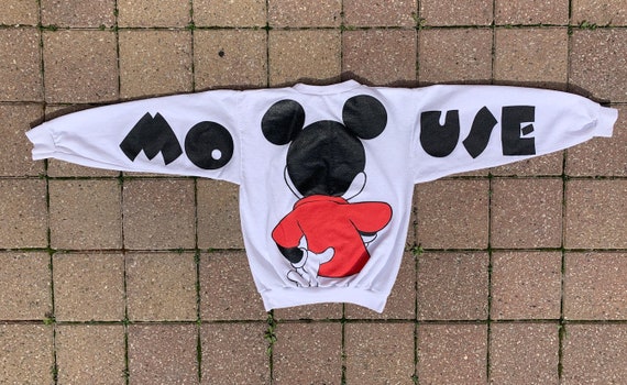 Vtg 1990s Mickey Mouse AOP Double Sided Big Spell… - image 2