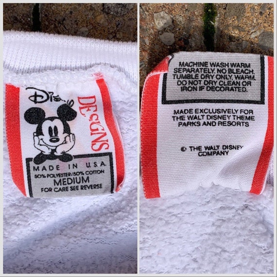 Vtg 1990s Mickey Mouse AOP Double Sided Big Spell… - image 3