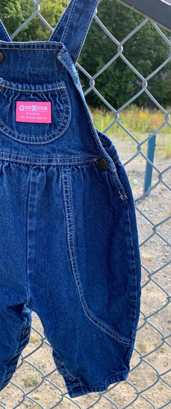 Vtg 1980s OshKosh B’Gosh Vestbak Denim Bubble Ove… - image 6