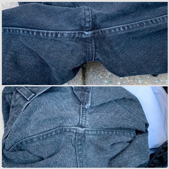 Vtg 1990s Levi's 506 Orange Tab Black Denim Jeans… - image 7