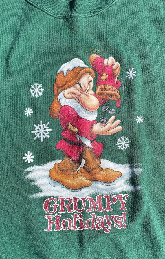 Vtg Grumpy Holidays Walt Disney World Sweatshirt M