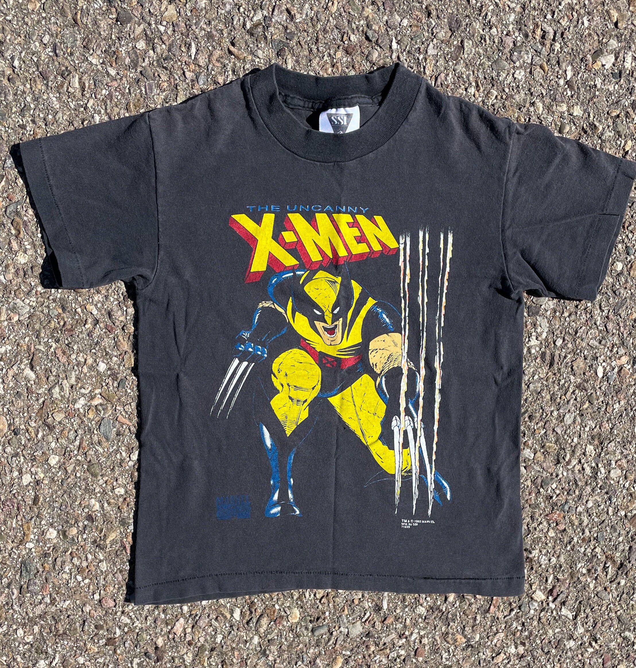 トップス (Xxx )Vtg 90s Marvel Wolverine vs Vintage 90s Wolverine Marvel Comics Solo Venom Mega T-Shirt
