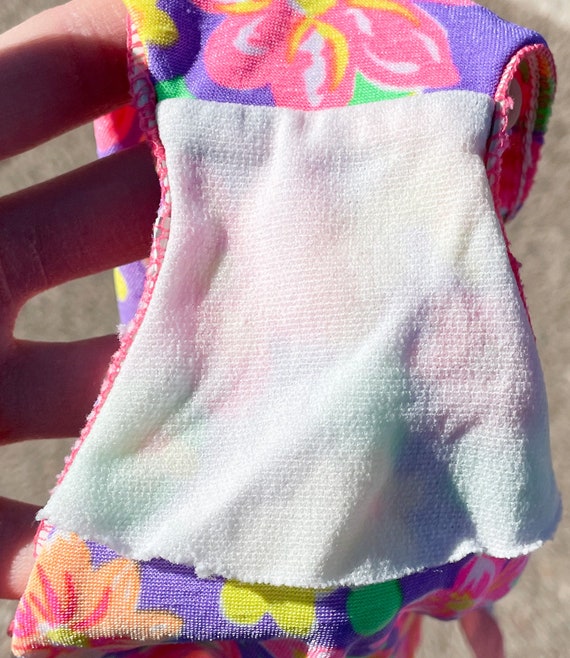 Vtg 1990s Bright Floral Baby BGosh Bathing Suit G… - image 7