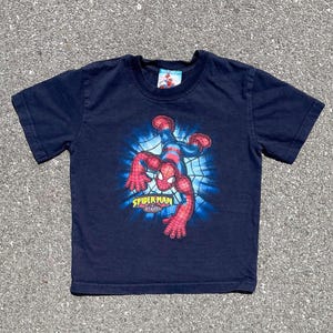 Spider-Man & Friends Vtg 2002 Marvel Characters T-shirt Jeune (3X)