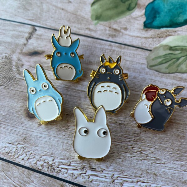 Totoro pins for bags, backpacks, and clothes