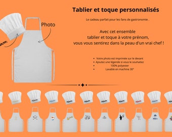 Tablier et toque personnalisés