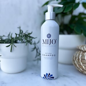 Mijo® Natural “Grow Hair Grow” Shampoo for Women:   Sulfate-Free, Fragrance-Free, 8 oz