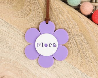 Personalised Name Flower Easter Tag | Easter Basket Tag | Name Tag | Easter Bunny | Easter Decoration | Easter Flower | Easter Gift