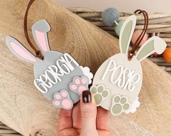 Personalised Bunny Name Easter Tag | Easter Basket Tag | Name Tag | Easter Bunny | Easter Decoration | Bunny Tag | Easter Gift