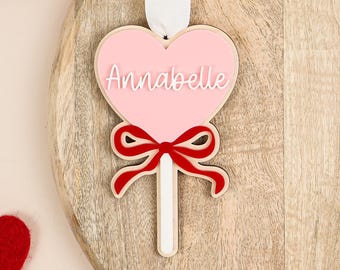 Personalised Lollypop Valentines Tag