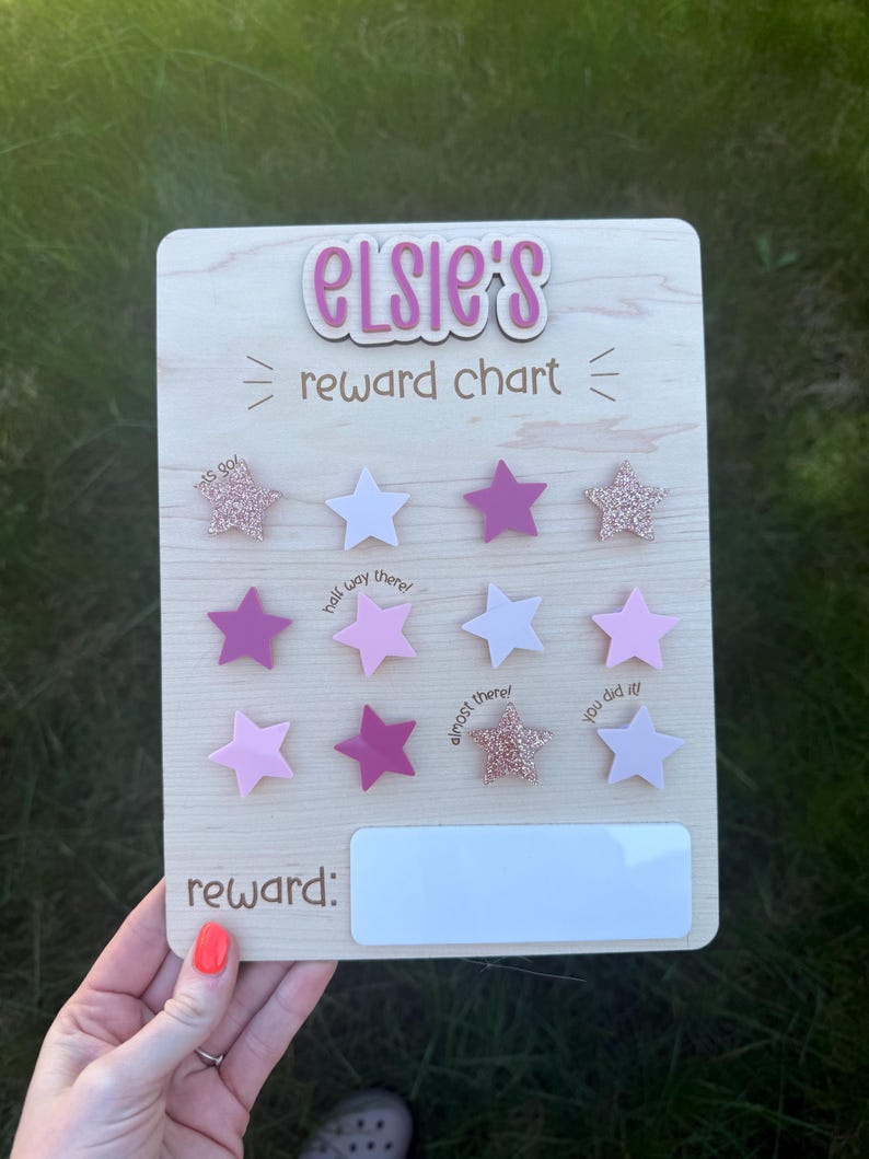 Reward Chart Lettering SAMPLE ITEM - Reward Chart - Etsy