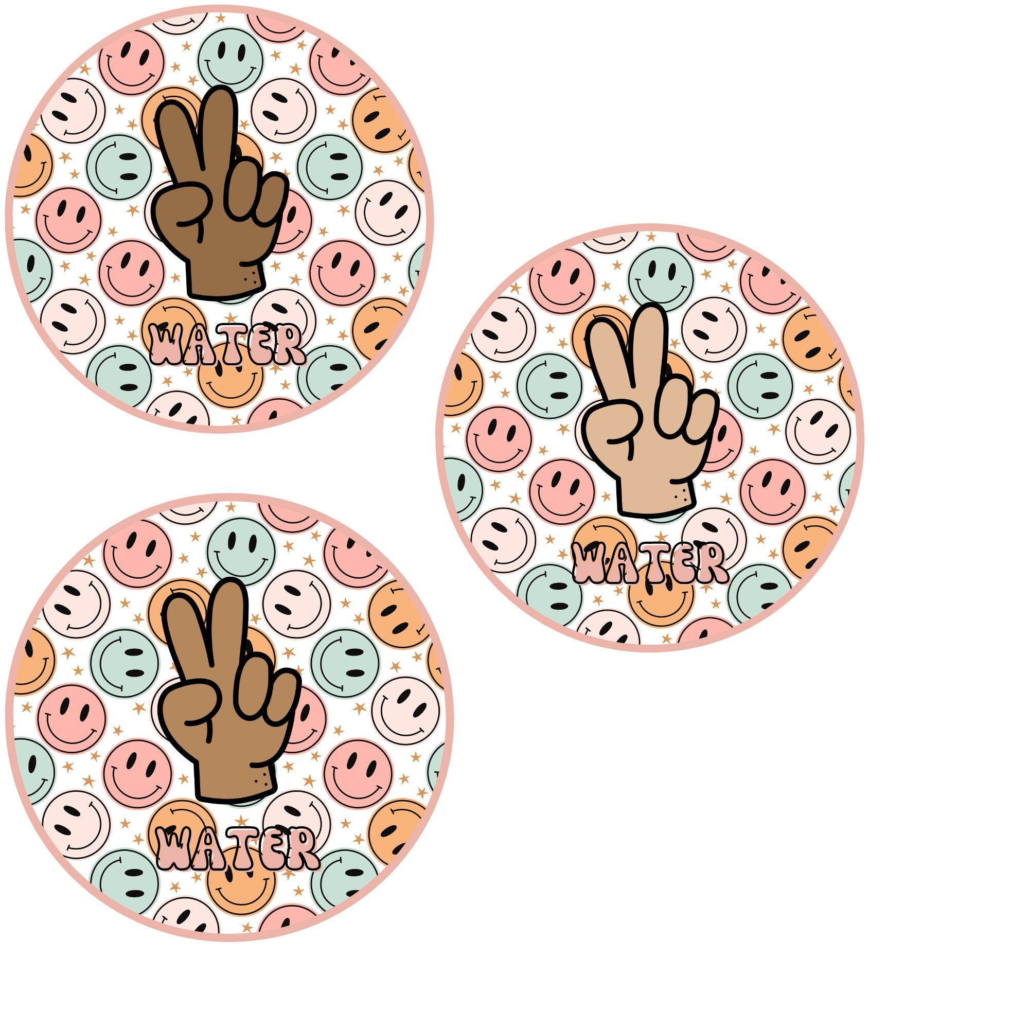 Groovy Retro Smiley Classroom Hand Signal Posters, Multicultural ...