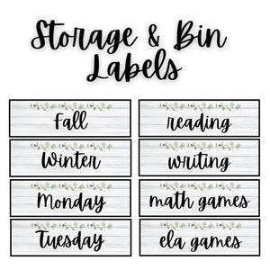 Storage Labels, Rustic Farmhouse Class Decor, Teacher Storage, Classroom Organization, Supplies, Lessons, Holidays, Worksheets, Bin Labels