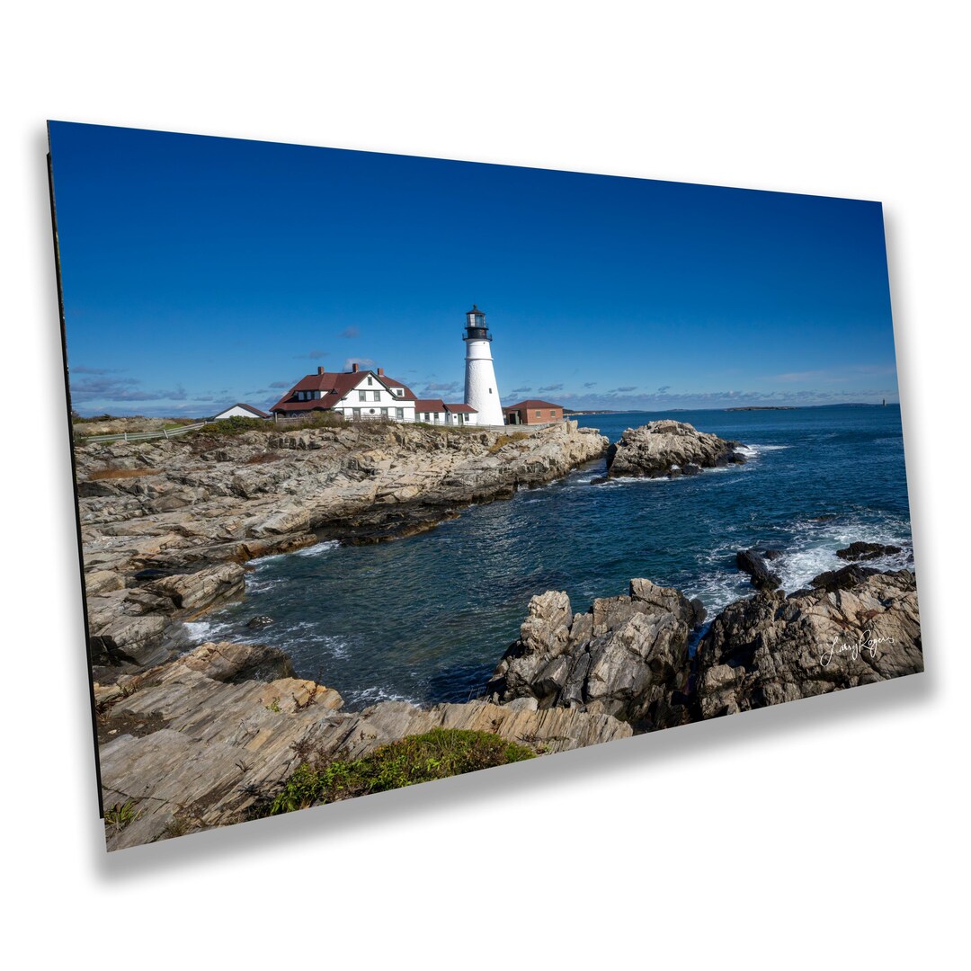 Portland Head Lighthouse Art Print: Maine Coastal Wall Decor - Etsy