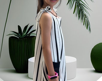 Mädchen Sommerkleid binden die Schulter | PDF Schnittmuster| Kleid und Top zum Binden | Ärmelloses Kleid mit Krawatte | Sonnenkleid Schnittmuster | Digitaler Download