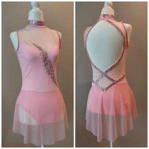 Figure Skating Dress Twirling  Dance RG gymnastics Leotard Medium size 160-175cm, 63-69 in height