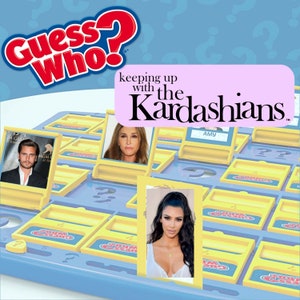 Kardashians KUWTK Guess Who? - Game Cards Instant PDF Download