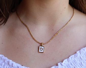 Custom Pearl Initial Necklace, Personalized Jewelry, Gift for Her, Personalized Gift, Handmade Jewelry, Birthday Gift, Custom Necklace