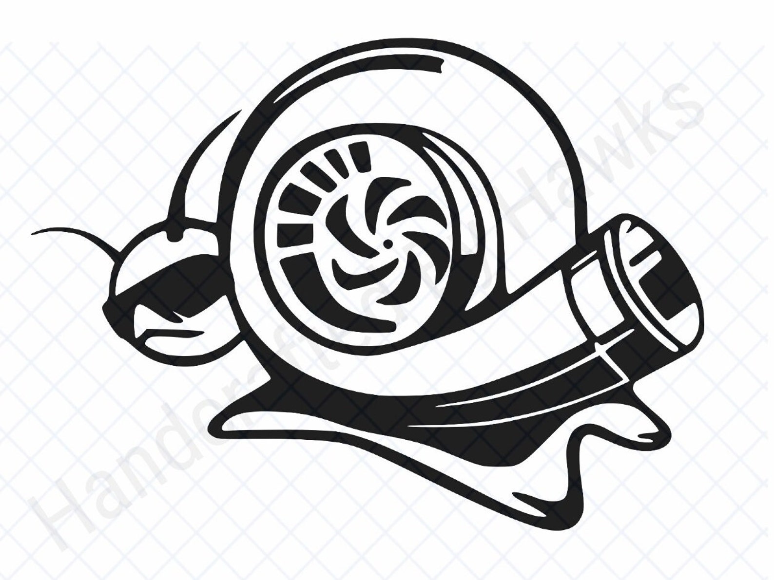 Turbo Snail SVG Instant Download Digital File for Crafts, DIY Projects