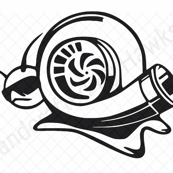 Turbo Snail SVG - Instant Download - Digital File for Crafts, DIY Projects, and Sublimation, Funny svg, png,  car decal, window decal