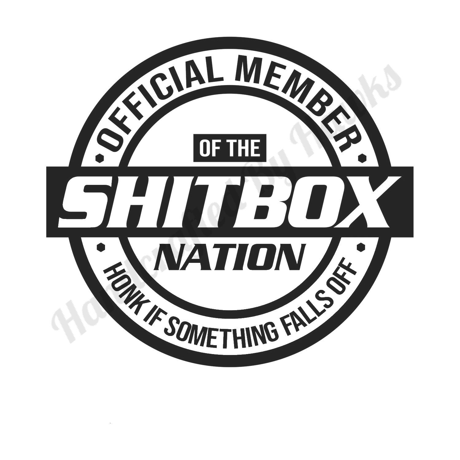 Official Member of the Shitbox Nation Vinyl Car Decal Cutting Etsy