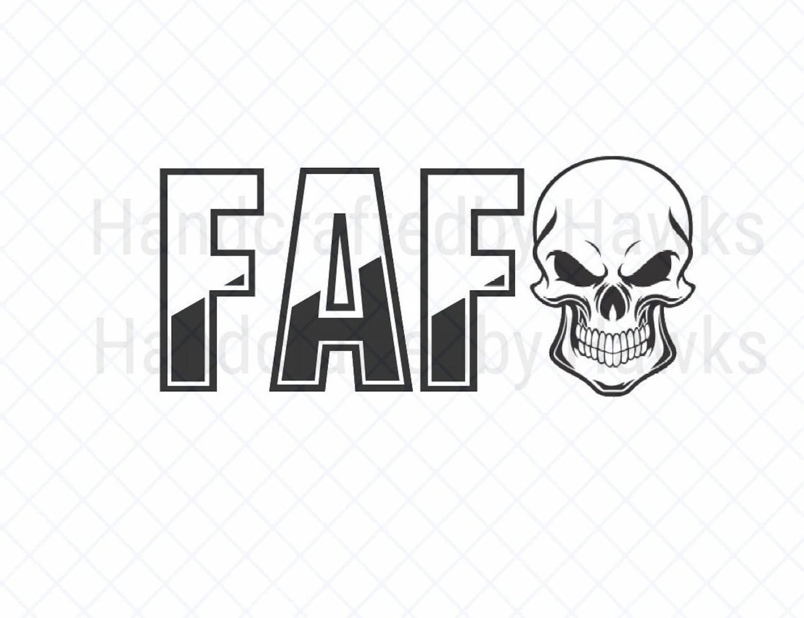 FAFO Skull SVG Digital Download File, 2nd Amendment Svg, Guns Svg