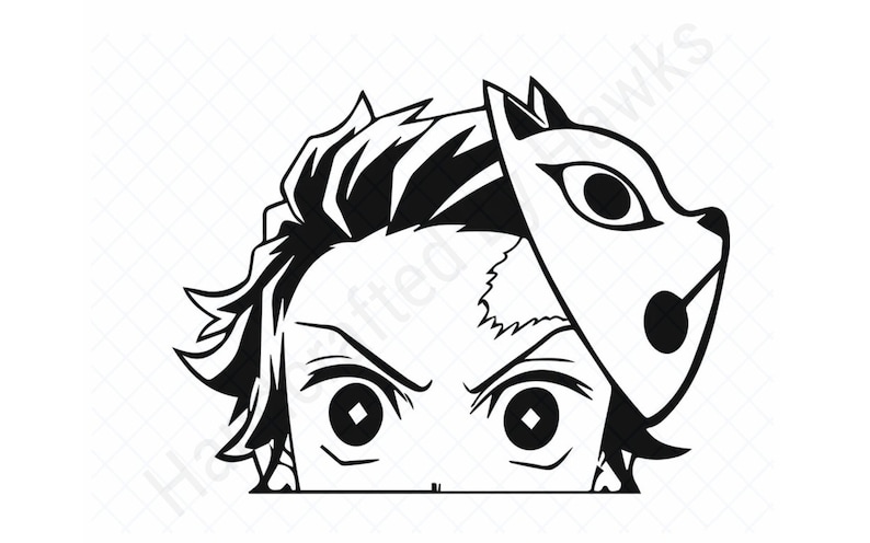 Demon Anime svg, Slayer Anime svg, Swordsmith Village PNG, Anime Vector, Digital Cricut file image 1