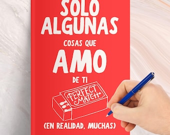 Solo Algunas Cosas Que Amo De Ti (En Realidad, Muchas) Spanish version of Just A Few Things I Love About You (Okay, A Lot) VIRAL Gift