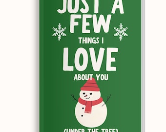Just A Few Things I Love About You (Under The Tree) - Custom Personalized Gift Book by LARKINROAD Best Christmas Gift and Stocking Stuffer