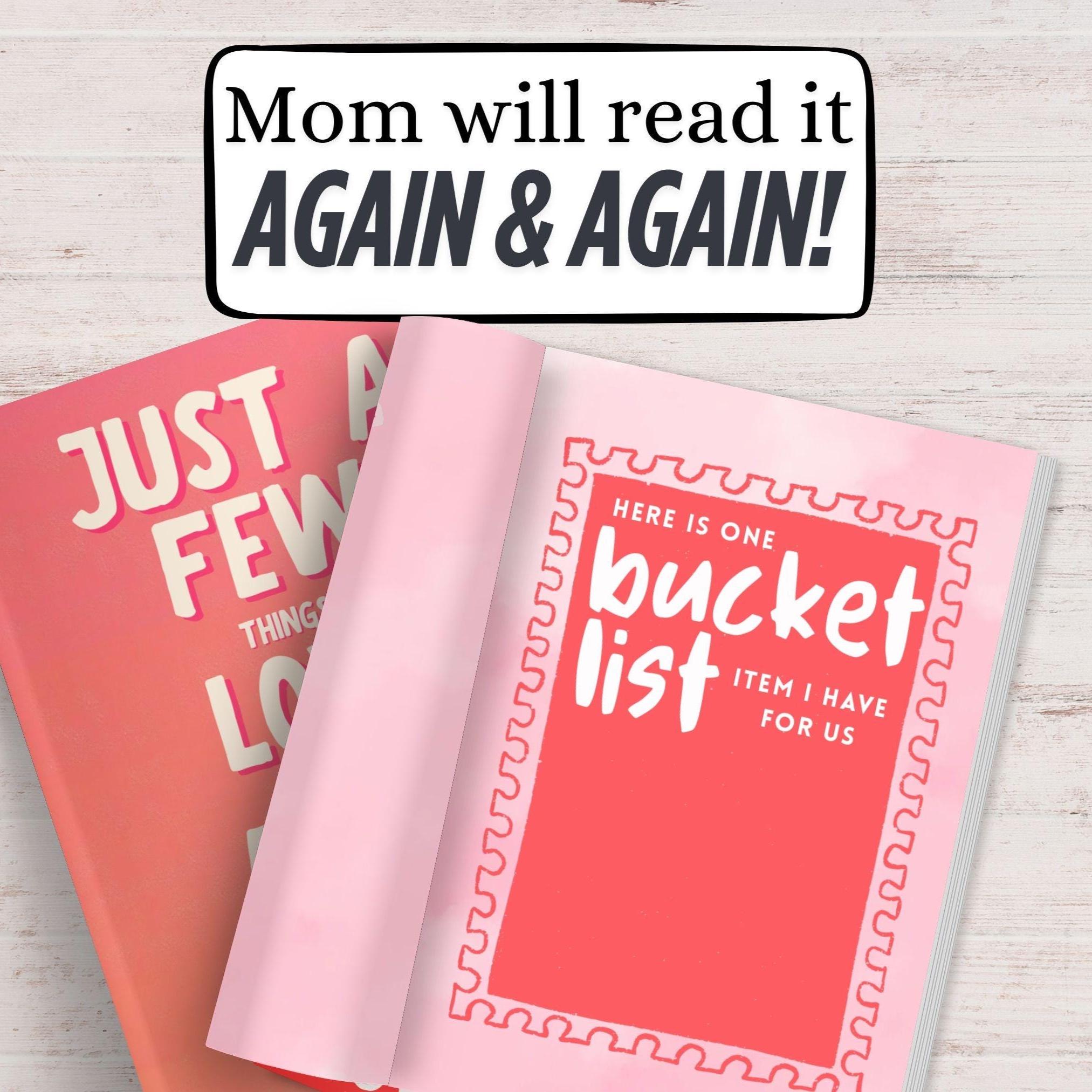 Just a Few Things I Love About You Mom Fill in Book, Gift for Mom ...