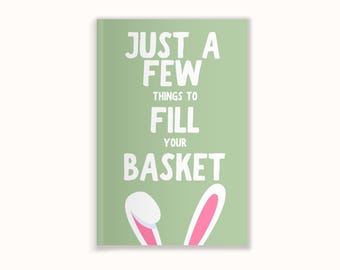 Just A Few Things To Fill Your Basket by LARKINROAD Easter Basket Idea Fill-In-The-Blank Book Heartfelt Easter Gift For All Ages