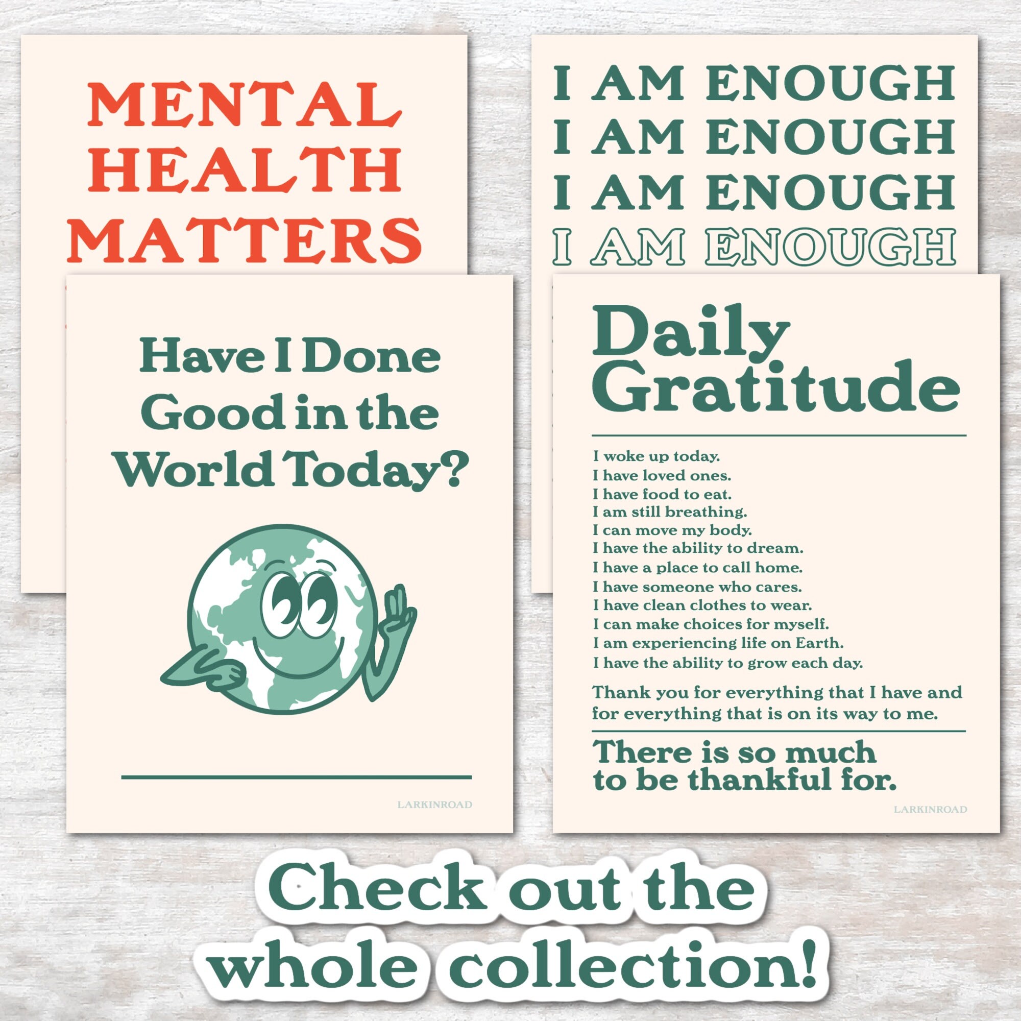 YOU MATTER Mental Health Poster: School Counselor Office Decor